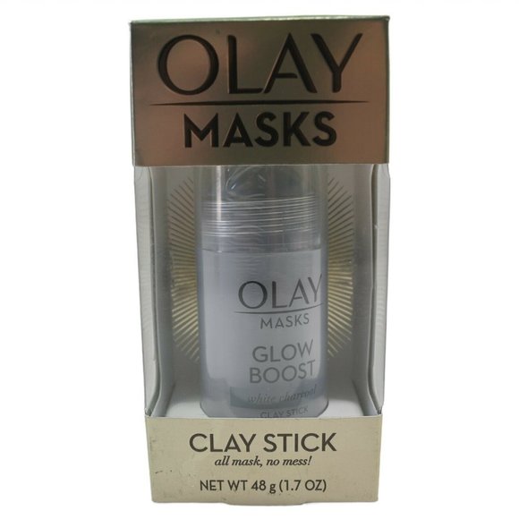 New 2 Olay Glow Boost White Charcoal Facial Mask - Picture 2 of 6